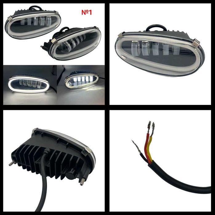 Противотуманные LED/ЛЕД фары на Daewoo Lanos, Део Ланос Сенс Sens, ZAZ