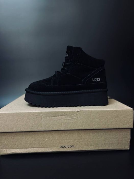 Купить угги черные / замшевые Ugg Lowmel Australia натуральная овчина