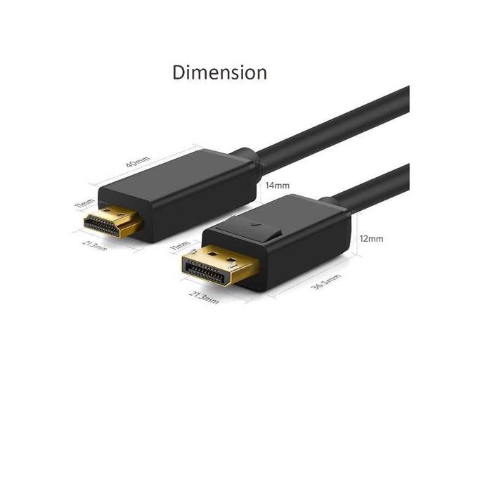 Кабель-переходник DisplayPort в HDMI длина 1.8м