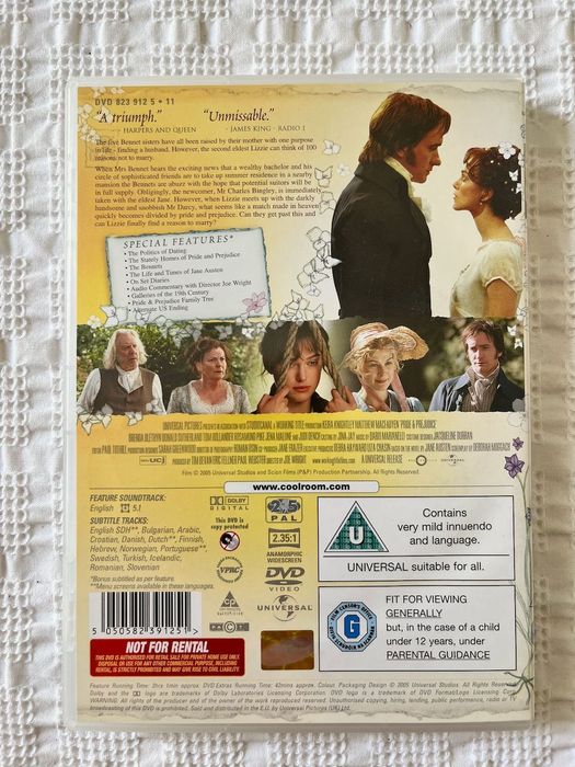 DVD: "Pride & Prejudice" with Keira Knightley64553184294529121