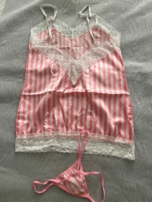 Halka koszula nocna koronka pijama XS S