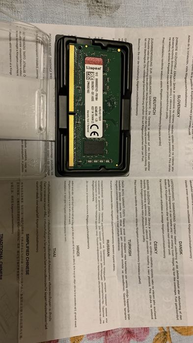 Оперативна пам'ять Kingston 8 GB SO-DIMM DDR4
