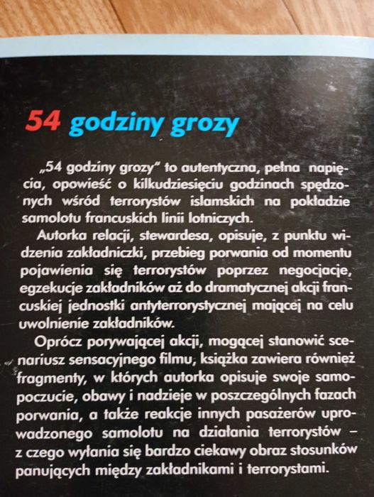 książka: ,,54 godziny grozy"