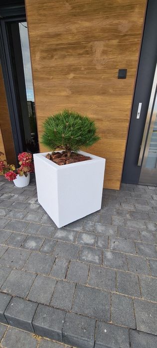 Donice ogrodowe tynkowane styropianowe solidne na wymiar