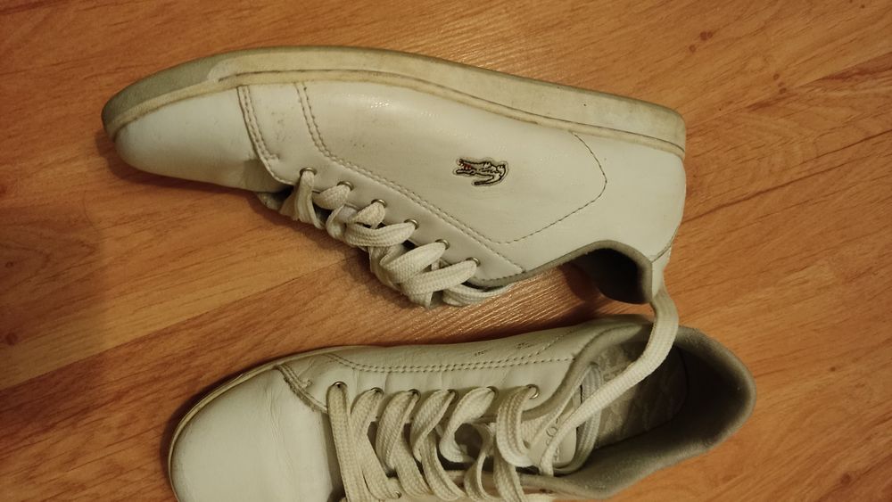 Adidasy skórzane Lacoste