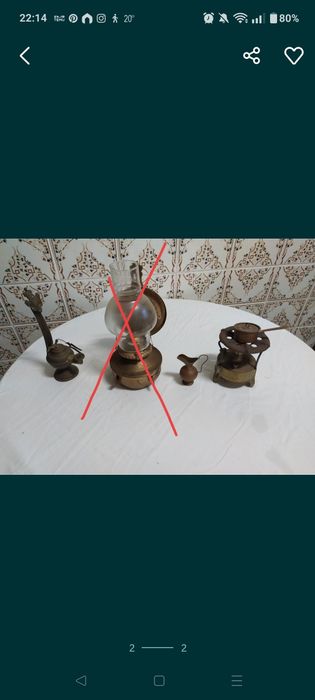 Candieiro antigo a petróleo