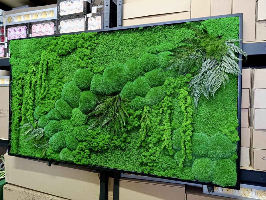 Панно з Моху. Декор з Мохом. Фітокартина зі Стабілізованим Мохом