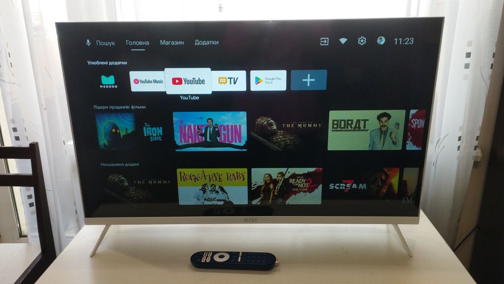 Телевізор kivi 32h760 smart Android 11 ,wi fi ,