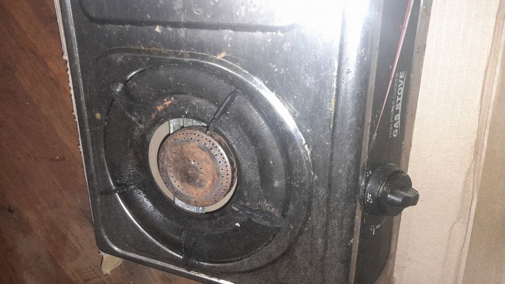 газова вживана плитка металева Gas stove Domotec