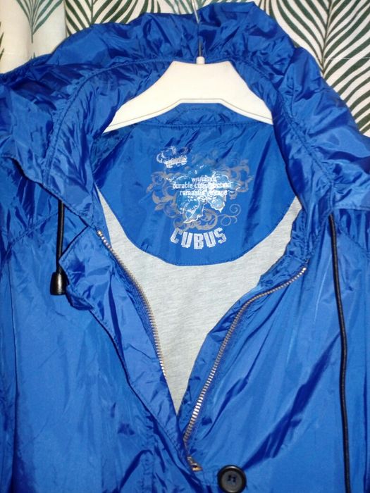 Kurtka wiatrówka Cubus  wiosenna chabrowa niebieska L