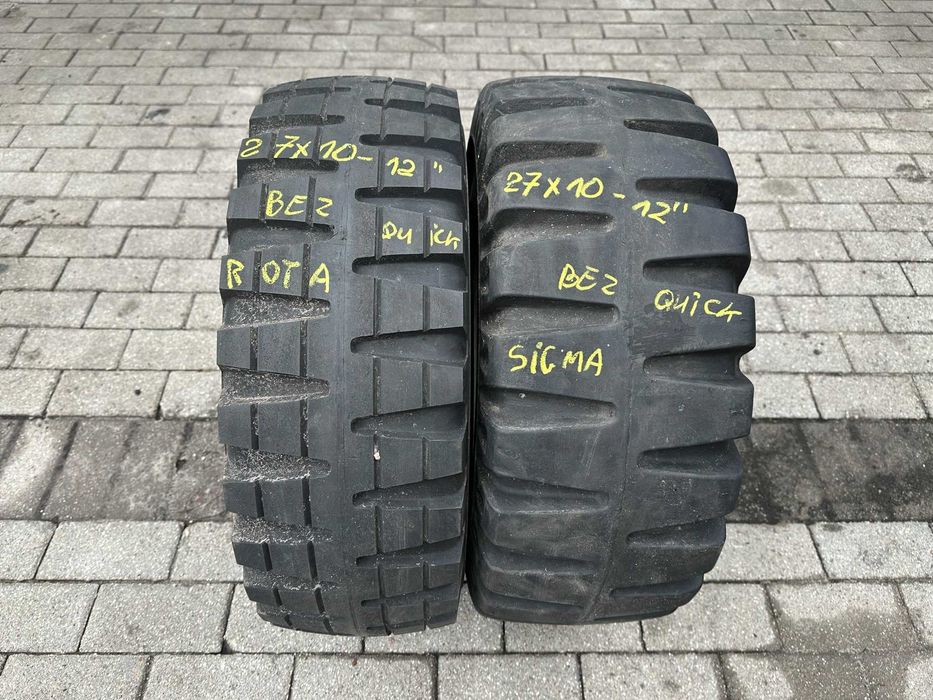Opona Opony Wózek Widlak Pełne 27X10-12 27X10X12 27X10/12 ROTA SIGMA