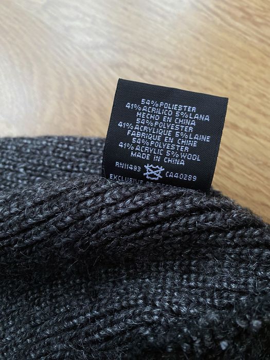 Шерстяная шапка New Era с подворотом теплая бини вязаная оригинал