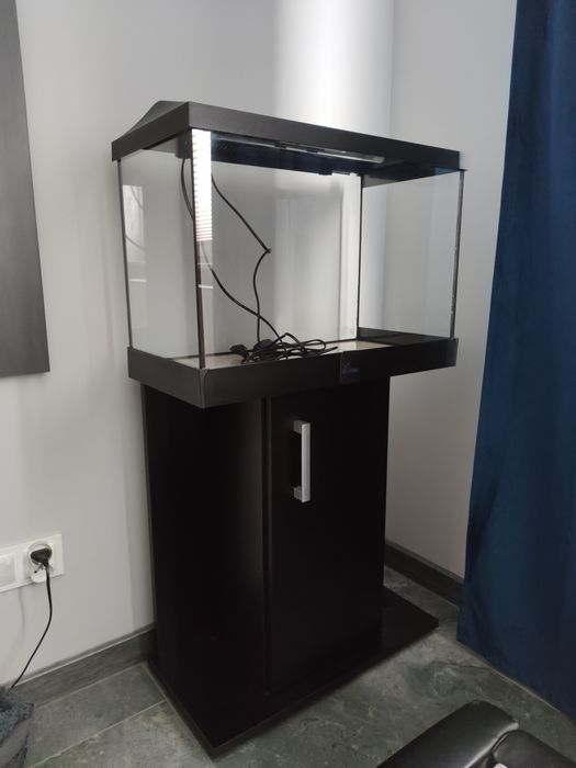 Kompletny Zestaw Akwarium 72L z Szafką + 2 Filtry Aquael + Akcesoria! Gotowy do startu