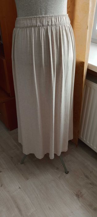Spódnica długa len + wiskoza.