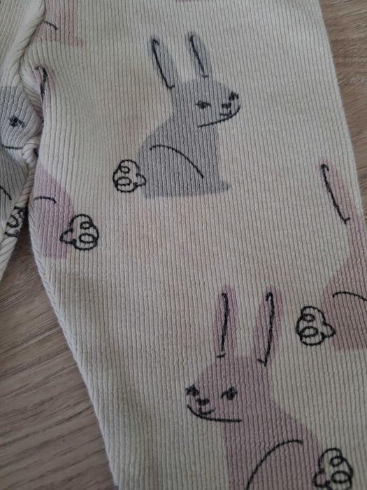 Legginsy zara króliczki 92