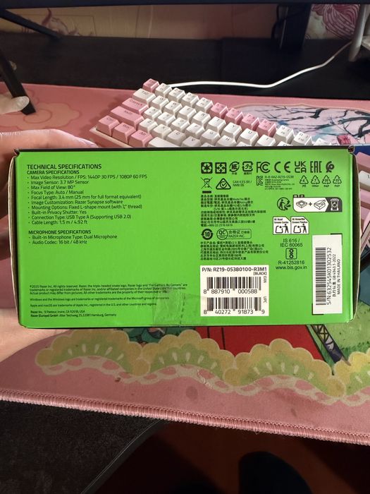 Веб-камера razer kiyo v2 x 2к 60фпс 2 года гарантии