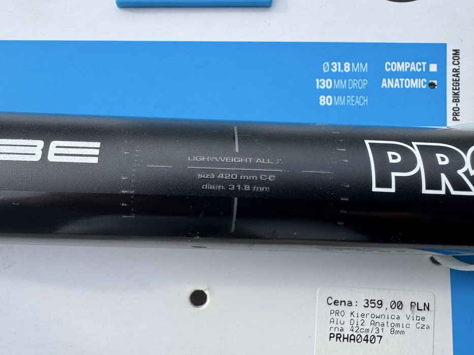 Kierownica szosowa aluminium PRO VIBE ALLOY
