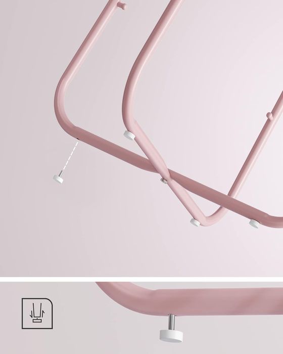 Stolik kawowy różowy boczny pomocniczy ława okrągła