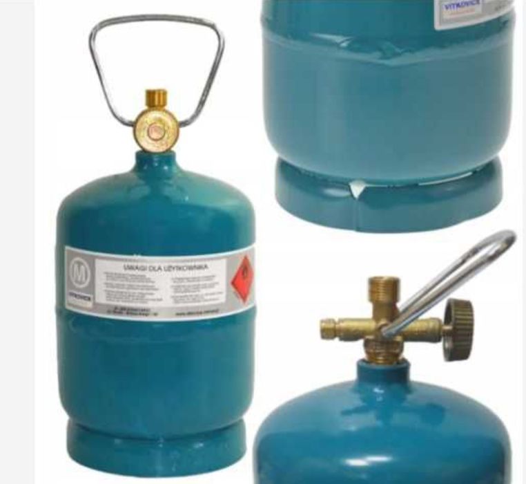 Газовий балон 1кг (2400мл) польський туристичний балон