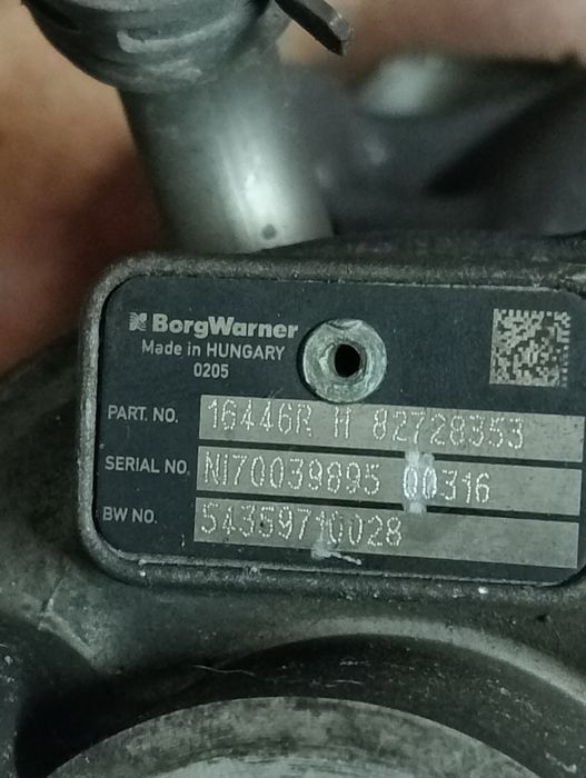 Turbo usado com coletor de escape