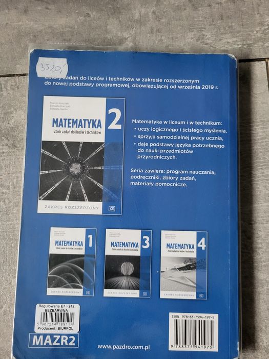 Matematyka 2 Zbiór zadań zakres rozszerzony