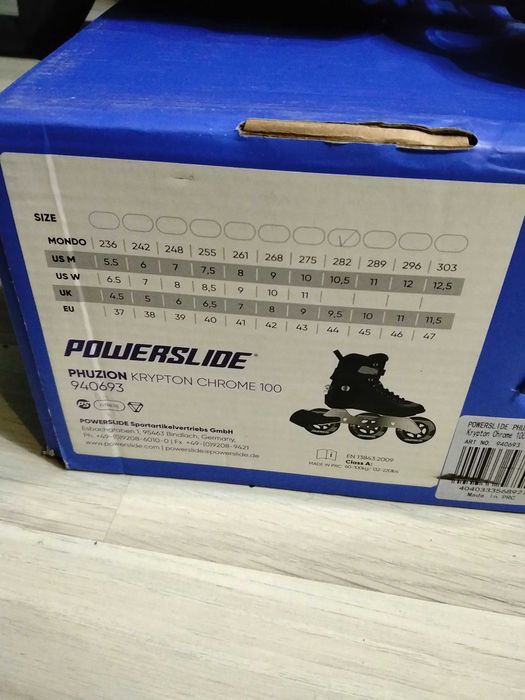 Oryginalne Rolki fitness POWERSLIDE KRYPTON 100 rozm.44