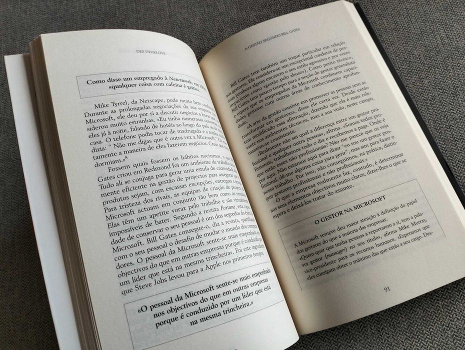 Livro "A gestão segundo Bill Gates" de Des Dearlove