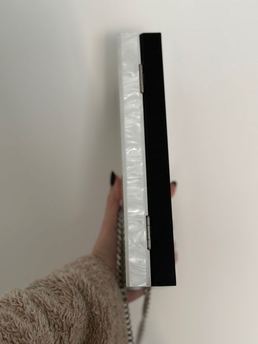 Сумка клатч Zara серебристый