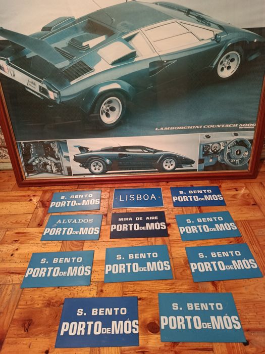 Placas usadas antigas nos carros comerciais
