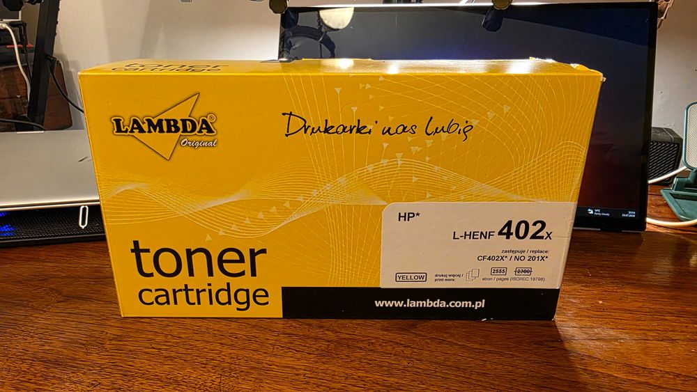 Toner do HP 201X CF402X Yellow Color LaserJet Pro M252dw M277dw XL CHIP