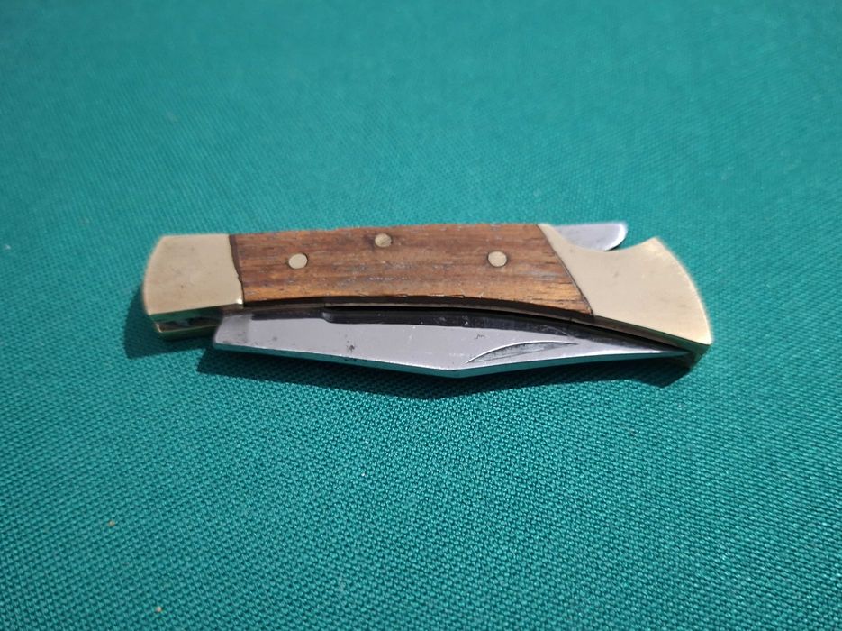 Belo Canivete artesanal vintage, sem marca + porta chaves