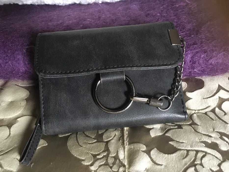 Carteira unissexo compartimento para notas, cartões...