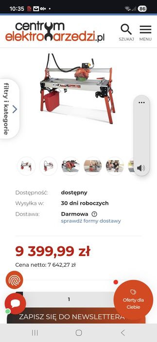 Przecinarka rubi DCX 250 EXPERT