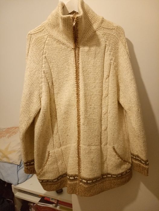 Casaco em lã xxl