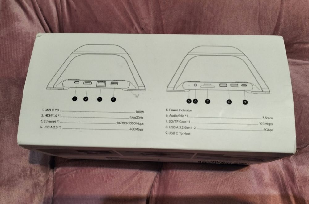 estação de ancoragem vertical USB-C PULWTOP BD149A