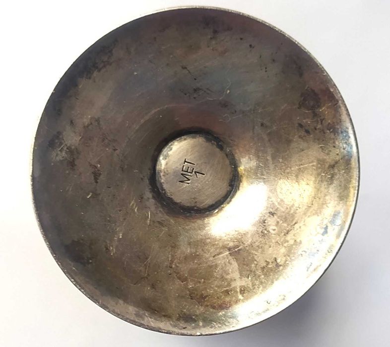 Stary posrebrzany Kielich