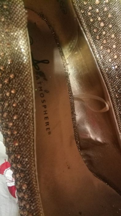 Primark cudne złote szpilki rozm 39