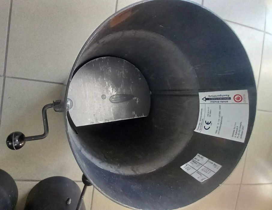 Szyber kominowy spalinowy czarny średnica 180 mm