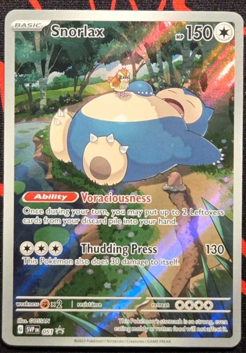 Carta Pokémon Snorlax SVP 051 (Promo) – Estado Perfeito