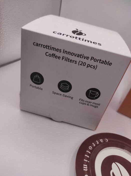 jednorazowe filtry do kawy carrottimes 40 szt 2 opakowania