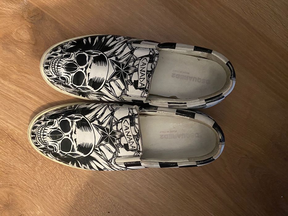 Sapatos slip-on de lona da Dsquared2