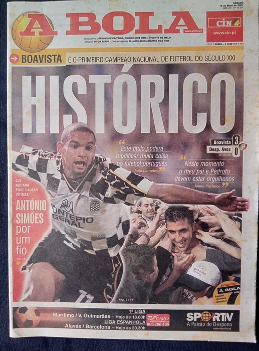 Jornal Boavista campeão nacional