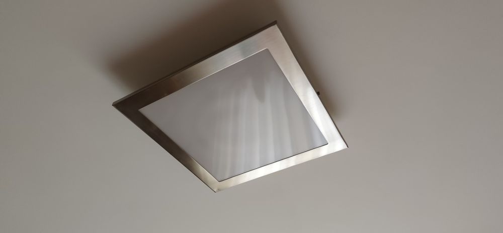 Novo preço: Conjunto de candeeiros de teto e parede- tudo em inox