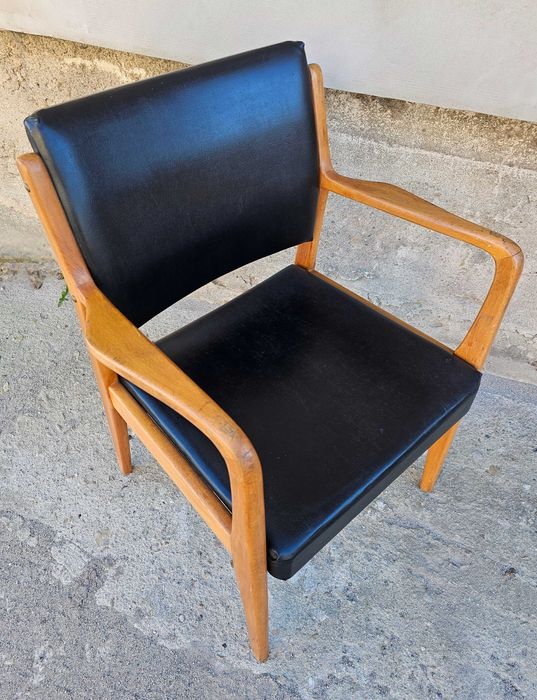 Fotel mid-century modern, duński design 50.-60. XX w, transport