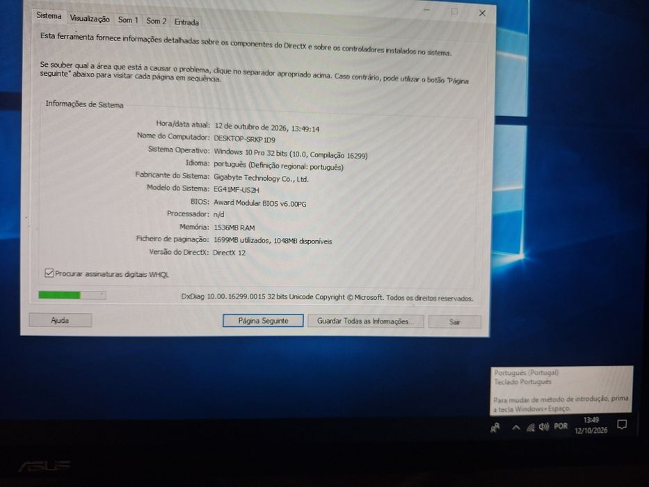 Computador de Secretária (Torre) + Teclado + Rato