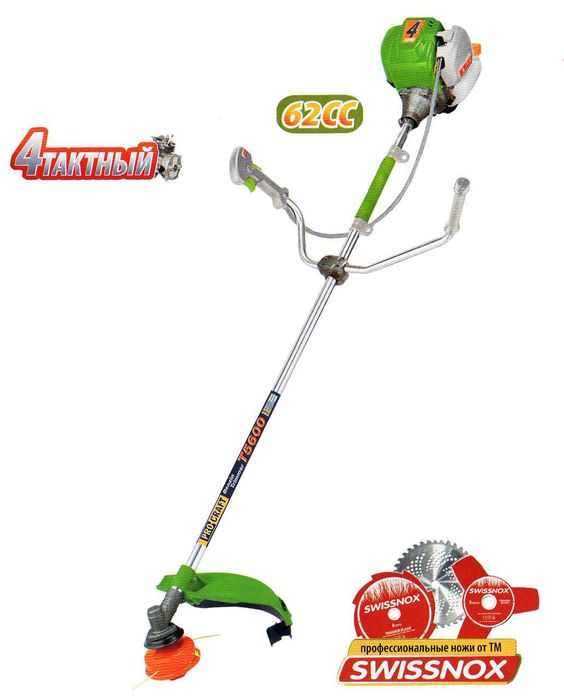 Бензокоса Procraft T5600 4-х тактная (3ножа+катушка+ремень) ТОП ПРОДАЖ