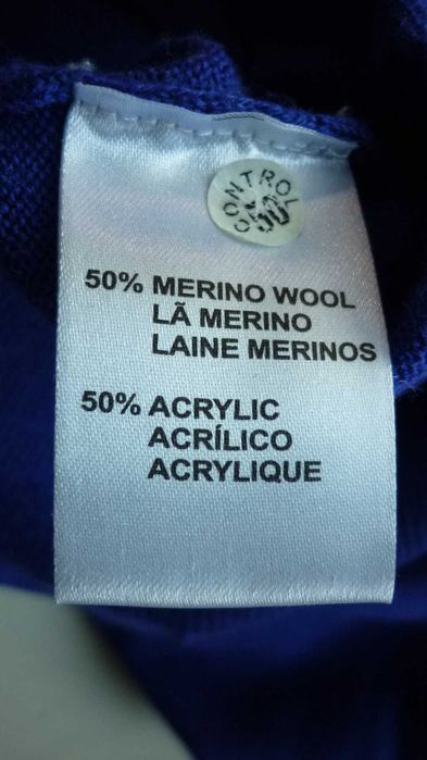 Calvin Klein- męski sweter 50 % wełny  r; XL/XXL