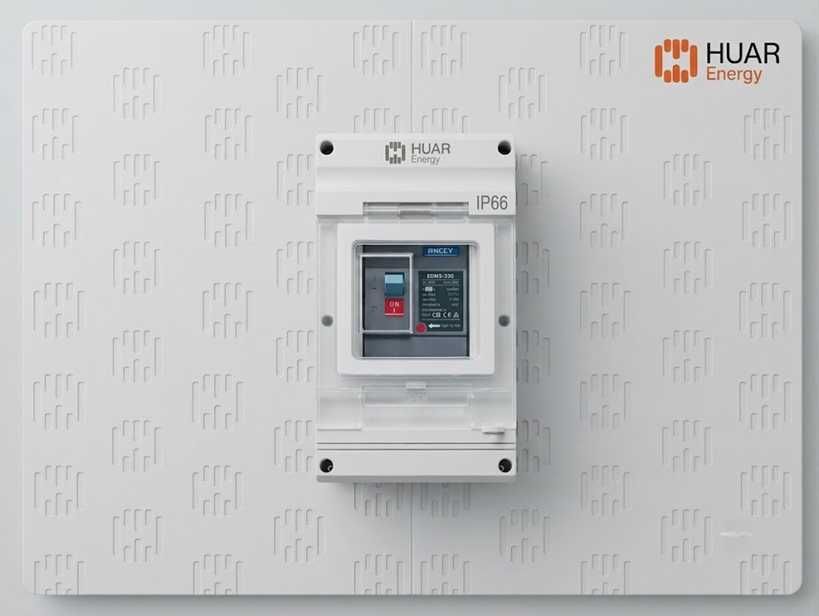 Bezpiecznik z wyłącznikiem HUAR Energy MCCB 250A z obudową IP66