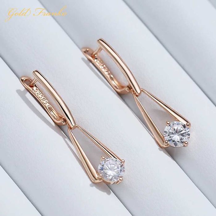 Kolczyki GF58 585RG Gold Franko
