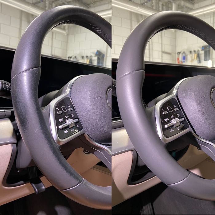 Tapicer samochodowy Poznań, Renowacja skór, kierownic,czyszczenie skór